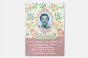 party invites for 70th birthday 1940s style vintage